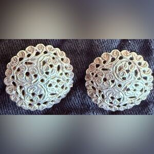 Vintage Sterling Silver Filigree Earrings